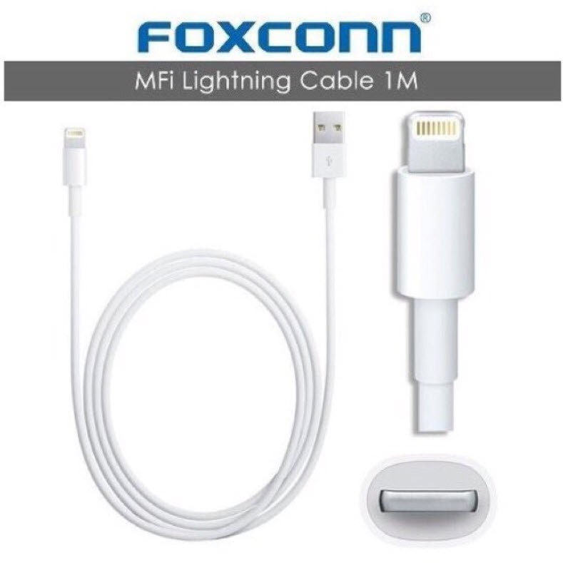 #55 ถูกมาก Foxconn สายชาร์จสำหรับไอโฟน iPhone Lightning to USB สายชาร์จสำหรับ iPhone, iPad, iPod (พร้อมส่ง)