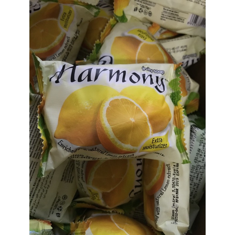 Harmony Fruity Soap  สบู่ผลไม้ ยกลัง 72 ก้อน!!!! ****กลิ่นเลม่อน