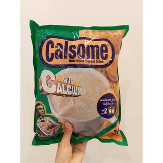 🌽ธัญญาหารปรุงสำเร็จผสมข้าวโพด Calsome Nutritious Cereal Drink ซีเรียล หวานน้อย แคลเซียมสูง ขนาด750กรัม