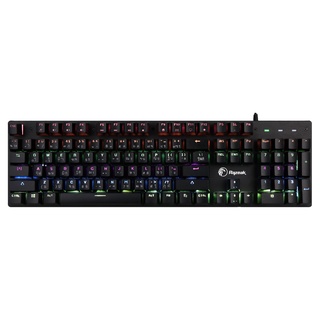 KEYBOARD RK-X14  คีย์บอร์ด รุ่น RK-X14 | BLACKLIGHT หลายสี | ปรับไฟได้ 9 แบบ | ตัวอักษรมีไฟ | ขนาด 465 X 170 X 33 มม.