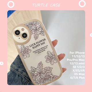 [พร้อมส่ง] เคสโทรศัพท์มือถือ กันกระแทก ลายดอกไม้ สําหรับ Apple iPhone 14 13 12 11 PROMAX XS XR XSMAX SE2020 6 7 8PLUS MINI