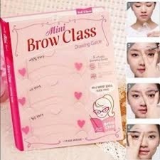 (มีส่งด่วน)malian brow class เพลทเขียนคิ้ว แบบเขียนคิ้ว บล็อกคิ้ว 3แบบ 3สไตล์