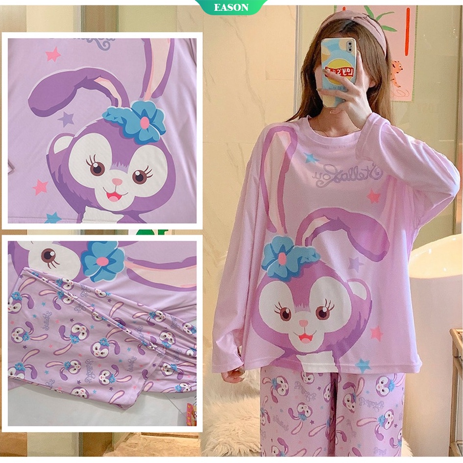 Lena Bell 2022 ชุดนอนแขนยาว ผ้าฝ้าย ทรงหลวม สวมใส่สบาย คุณภาพสูง แฟชั่นฤดูใบไม้ผลิ สําหรับผู้หญิง