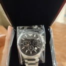 reviewEMPORIO ARMANI นาฬิกาข้อมือผู้ชาย รุ่น AR2434 Classic Chronograph Black Dial SteelSilver comment 3