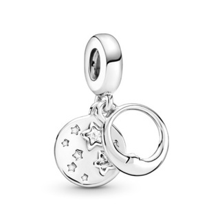 [พร้อมส่ง สินค้าแท้ 💯] Pandora Sleeping Moon and Stars Dangle Charm