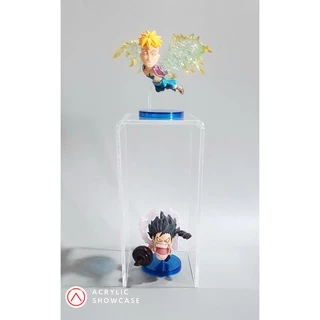 [ส่งฟรี]ชั้นวางโมเดล วางของ โชว์สินค้า อะคริลิค จตุรัส7x7x15cm. หนา3มม. สวยงาม แข็งแรง ส่งเร็ว
