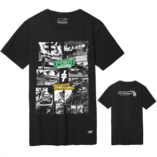 เสื้อยืดอินเทรนด์ผู้ชายอินเทรนด์ผู้หญิง7th Street เสื้อยืด Racing Collections รุ่น RCM009  สีเทาดินS-3XL