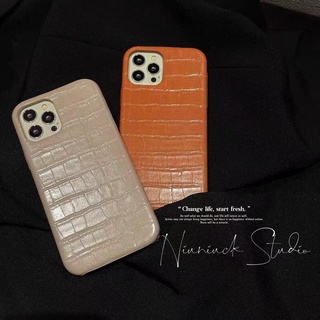 เคสโทรศัพท์มือถือ ลายหนังจระเข้ คุณภาพสูง สําหรับ Iphone 13 12 11 Pro Max 12 Mini Se 2020 8 7 6 6s Plus X Xs Max Xr