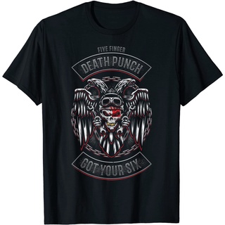 ROUND คอลูกเรือเสื้อยืด พิมพ์ลาย Got Your Six Biker 5FDP สําหรับผู้ชาย-4XL