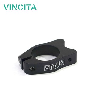 Vincita Adapter รัดหลักอานสำหรับตะแกรงหลัง ขนาด 27.2 มม. อุปกรณ์เสริมสำหรับจักรยานที่ไม่มีจุดยึดติดตะแกรง วินสิตา C031