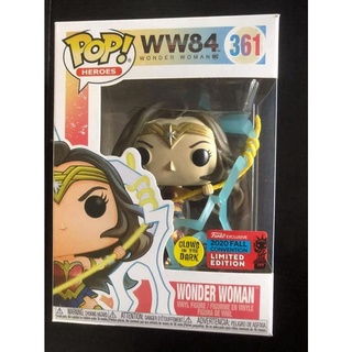 Funko Pop! Heroes Ww84 Wonder Woman #361 2020 Nycc รองเท้าผ้าใบลําลองสําหรับสตรีพร้อมป้องกัน