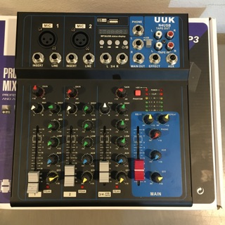 Mixer UUK N4USB มิกเซอร์ตัวเล็ก สไลด์ เสียงดี ฟังชั่นเยอะ