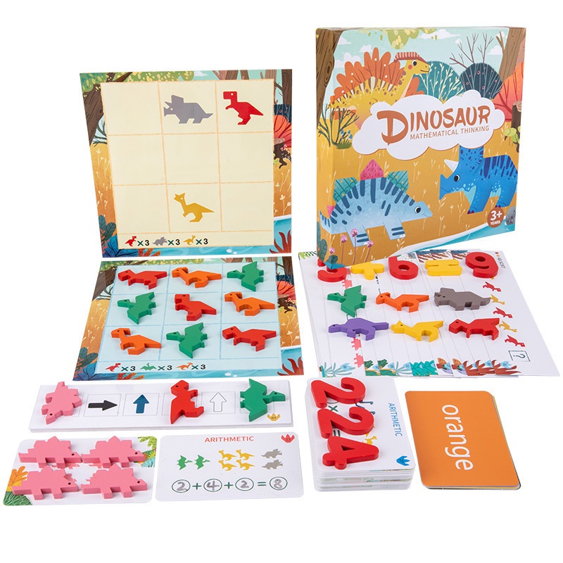 ของเล่นฝึกคณิตศาสตร์ Dino Math Thinking 5 in 1 เล่นได้หลายเกมมาก ชุดเดียวคุ้ม