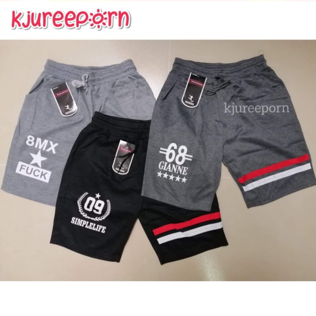 กางเกงขาสั้น ชาย& หญิง ใส่สบาย ผ้าเนื้อคันตอ​ล​