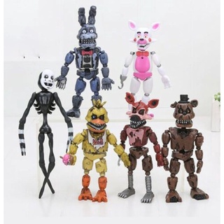 【พร้อมส่ง】ฟิกเกอร์ Fnaf Five Nights At Freddys Five Nights ขนาดมินิ 9 ซม. ของเล่นสําหรับเด็ก 6 ชิ้น ต่อชุด