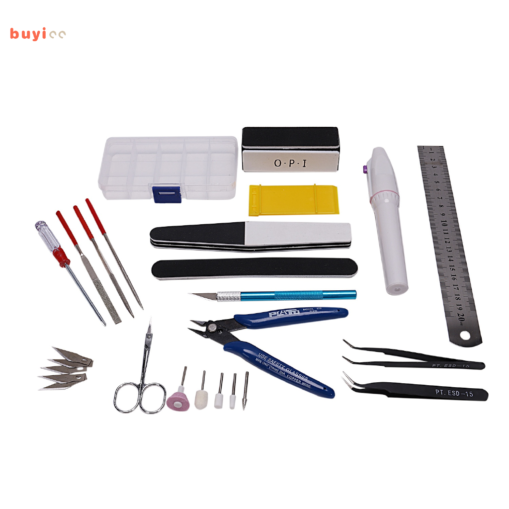 DIY Gundam Modeler Basic Tools Set Hobby Building Tools Kit with a
