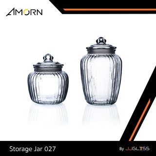 JJGLASS - (AMORN ) - Storage Jar 027 - โหลแก้ว เนื้อใส พร้อมฝาแก้วสูญญากาศ