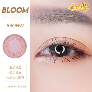 คอนแทคเลนส์  Bloom น้ำตาล พร้อมส่งแบบปกติ และค่าสายตาสั้น 0.00- 7.00 (สายตาที่มีในลิสกดสั่งได้เลยค่า)