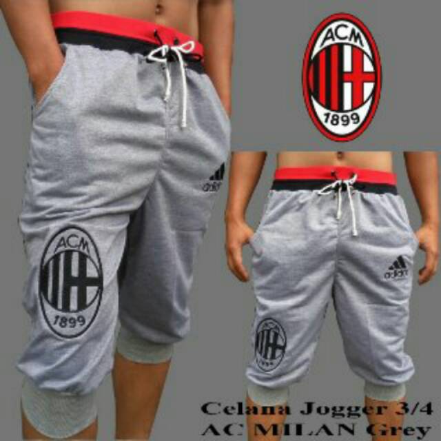 (จัดส่งฟรี) กางเกงจ็อกเกอร์ 3/4 Type A Acmilan Grey Jogger.Men.Jogger.Ball.Jogger