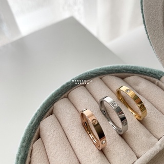 「 โค้ด ZJRP2 ลดทันที 45.- | ช้อปขั้นต่ำ 300.- 」Margarita Simple Elegant Ring Set (Mixed color