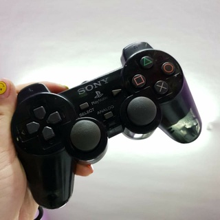 Ps2 Midnight Black Controller 🎮 จอยอนาล๊อคดำใส ของแท้ PS2