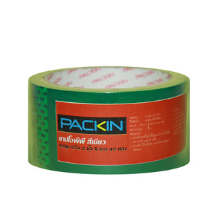 ราคาพิเศษ!! เทป OPP TST PACK IN 2 นิ้วX45Y สีเขียว เทปกาวและอุปกรณ์ OPP TAPE TST PACK IN 2"X45Y GREEN