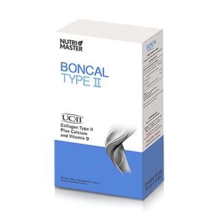 Nutri Master Boncal Type II บอนแคล คอลลาเจน ไทพ์ทู บำรุงกระดูก ข้อ จำนวน 1 กล่อง บรรจุ 10 ซอง 16936