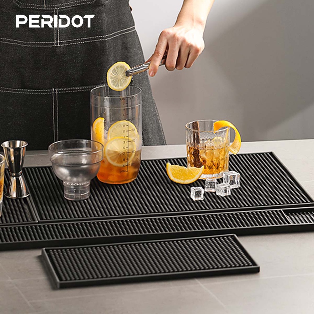 Bar Mat แผ่นรองบาร์ แผ่นรองแก้วน้ำบาร์กันลื่น ระบายน้ำได้ดี ร้านกาแฟ ร้านอาหาร บาร์