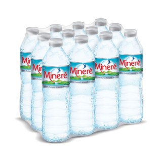 น้ำดื่ม มิเนเร่ น้ำแร่ธรรมชาติ ขนาด 600 มล. (12 ขวด/แพ็ค) of natural mineral water, Minebea