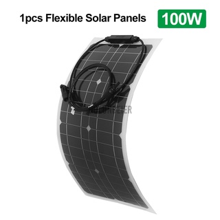 solar panel kit 100w flexible solar panels 12v 24v high efficiency battery charger module