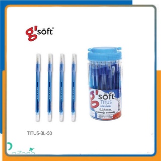 ปากกาลูกลื่นเจล GSOFT  TITUS 0.38 มม. (50 ด้าม)