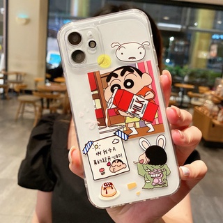 เคสโทรศัพท์มือถือนิ่ม ขอบตรง พิมพ์ลาย Motif Milk Lucky Shinchan สําหรับ Samsung Galaxy A22 A20S A12 M12 M32 A32 A52 A52S A72 S20 Fe S21 Plus Ultra 4G 5G