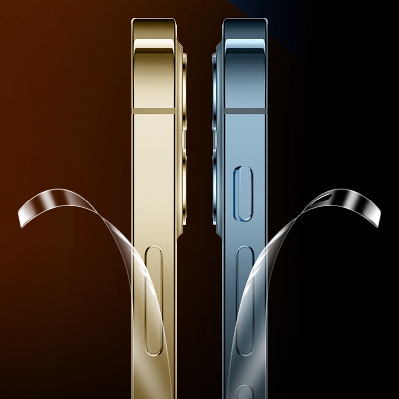 Hoce กรอบนุ่มสติกเกอร์สําหรับ iPhone 16 15 12 13 14 Pro MAX 12 13 Mini Ultra Thin Border ด้านข้างสติกเกอร์ฟิล์ม