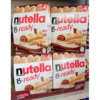 Nutella B-ready เวเฟอร์บาร์กรอบสอดไส้ช็อกโกแลต กล่อง 6 ชิ้น