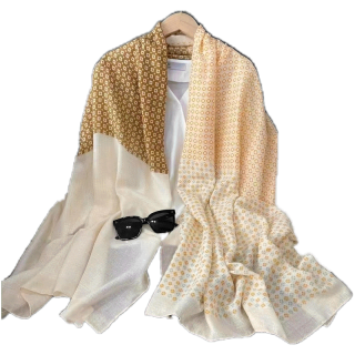 ผ้าคลุมไหล่ ผ้าพันคอ scarf shawl สไตล์เกาหลี กันแดด กันลมG001-020