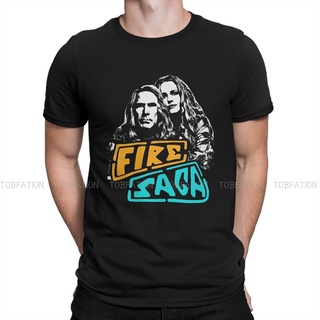 เสื้อยืดโอเวอร์ไซส์เสื้อยืดคอกลม ผ้าฝ้าย พิมพ์ลาย Dark Panic TV Show Fire Saga สไตล์วินเทจ สําหรับผู้ชาย วัยรุ่นS-3XL