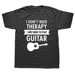 เสื้อยืด ผ้าฝ้าย แบบนิ่ม ทรงหลวม พิมพ์ลาย I Dont Need Therapy I Just Need To Play สไตล์คลาสสิกSize S-5XL