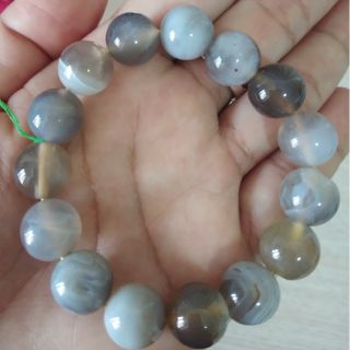 LU005 (Agate) : สร้อยข้อมือหินอาเกต 12 มม.