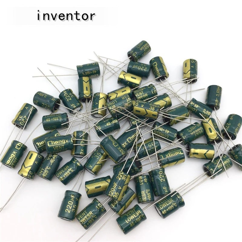 2-50pcs 50V 63V 35V 100V 250V 400V  High Frequency Low ESR Aluminum Capacitor 2200UF 10UF 47UF 100UF