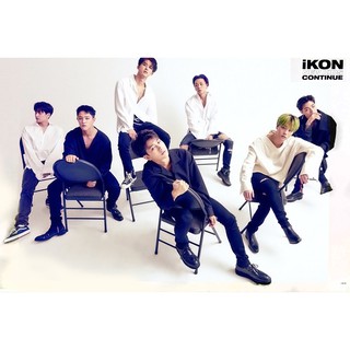 โปสเตอร์ รูปถ่าย บอยแบนด์ เกาหลี iKon 아이콘 POSTER 24"x35" Inch Korea Boy Band K-pop Hip Hop