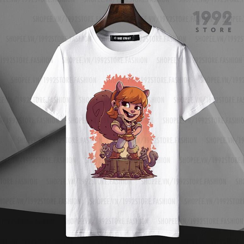 เสื้อยืดแขนสั้น Marvel Heroes Chibi SQUIRREL GIRL