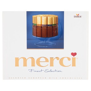 🔥แนะนำ!! Merci  Milk Chocolates ช็อคโกแลตนม 250 กรัม คุณภาพระดับพรีเมี่ยม