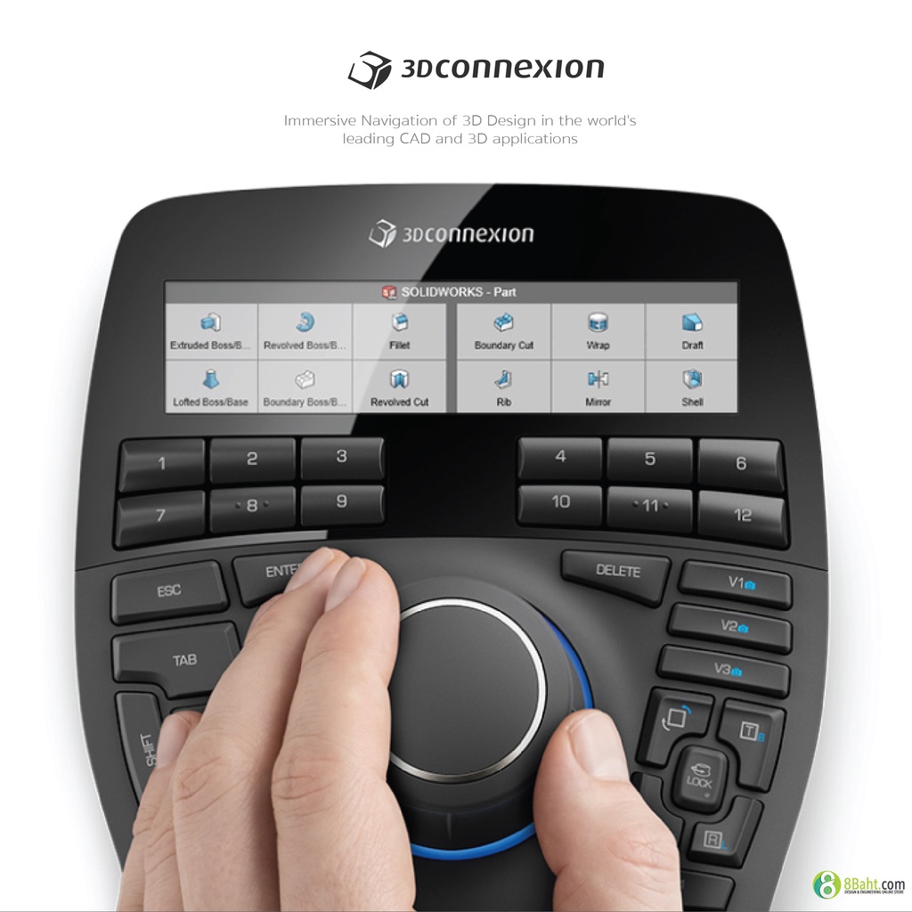 Spacemouse Enterprise - 3Dconnexion-เมาส์ เพื่องาน ออกแบบ เขียนแบบ สำหรับ  Cad User (ออกใบกำกับภาษีได้) | Shopee Thailand
