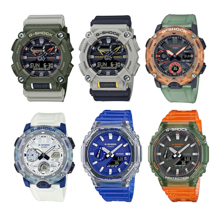 Casio G-Shock นาฬิกาข้อมือผู้ชาย รุ่น GA-900HC-3A,GA-900HC-5A,GA-2000HC-3A,GA-2000HC-7A,GA-2100HC-2A
