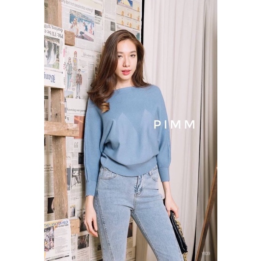 📌ทักก่อนสั่ง📌เสื้อไหมพรม ทรงปีกค้างคาว อก40” PIMM