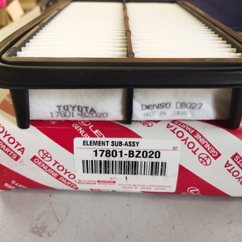 กรองแอร์ Toyota (17801-160/0)Avanza 1.3 F601 (2005) & Celica ZZT231 (2000/05) & Kembara เก่า (2000/5
