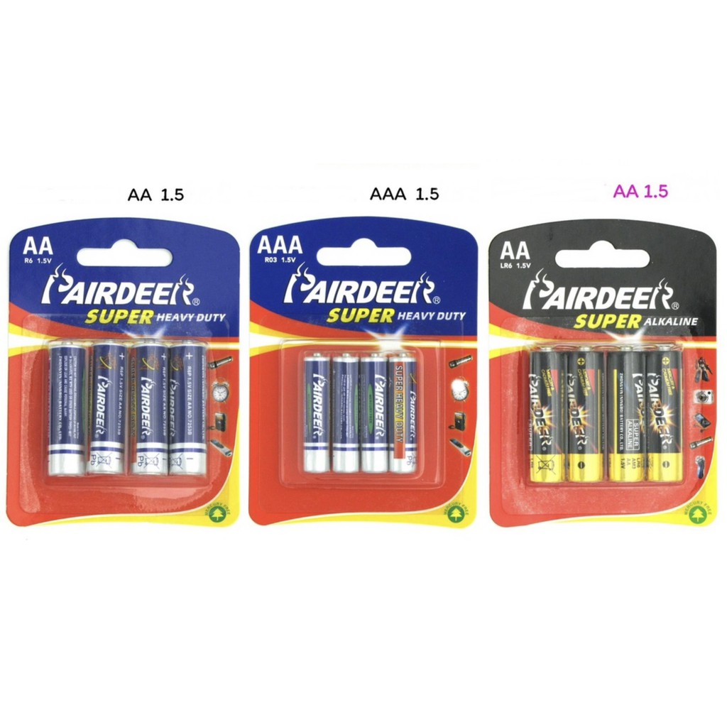 แบตเตอรี่ ถ่าน2A 3A 2A ALKALINE ถ่านไฟฉาย ถ่านรีโมท์