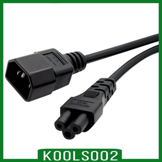 POWER ( Koolsoo2 ) Black C14 Male To C5 Female C14 C5 สายไฟสายเคเบิ้ล 1 . 96 ฟุต Ups Server Kit