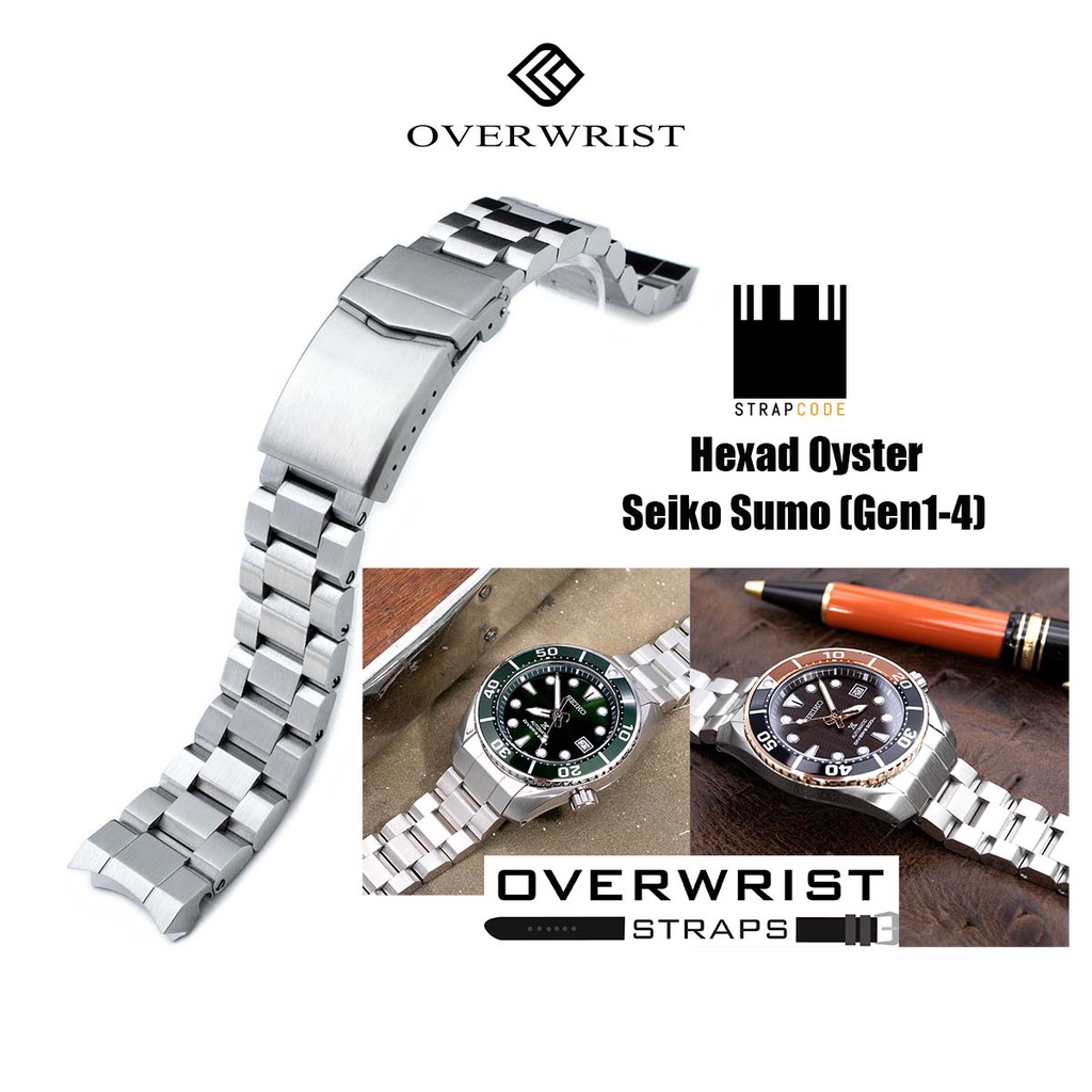 สายนาฬิกา รุ่น miltat strapcode hexad oyster for seiko sumo