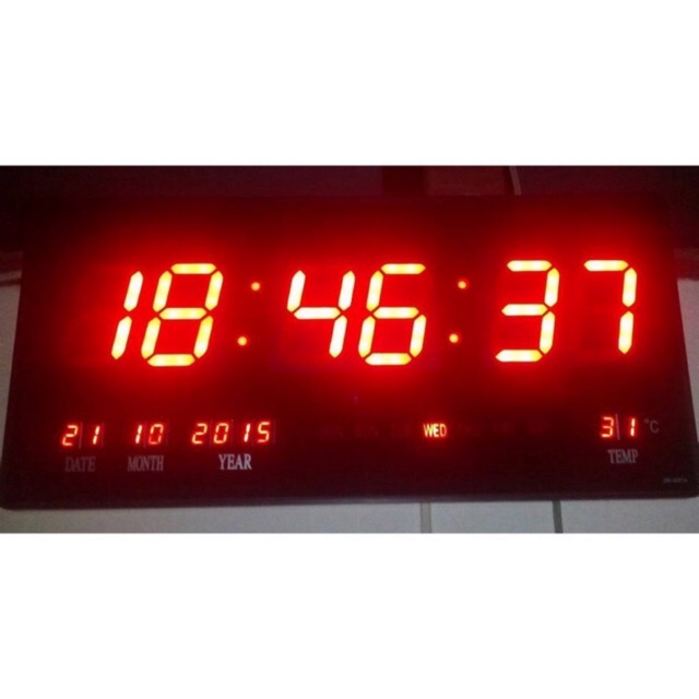 นาฬิกาดิจิตอล LED DIGITAL CLOCK นาฬิกาแขวน นาฬิกาตั้งโต๊ะ นาฬิแขวนติดผนัง Number Clock แขวนผนัง (รุ่